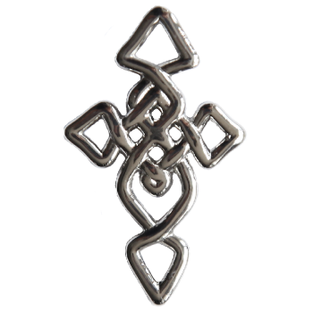 Keltischer Knoten aus Edelstahl, Kreuz